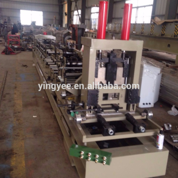 PLC control high precision galvanized C/Z purlin forming machine with hydraulic punching