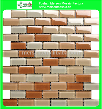 Thickness 8 mm glass mosaic tiles made in foshan MSH8090