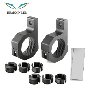 Universal LED Fog Driving Light Spotlights with Pipe Mounting Brackets for 4x4, ATV, Car Roll Cage, and Tube Bull Bars