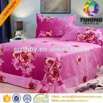 2016 hotsale from china cheap printing T/C bedspread fabric