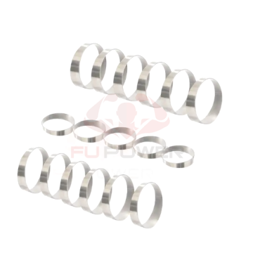 Stainless Steel 304 Pie 1D 1-3/8\" Pie Cut 5 Pack - 45 Degree