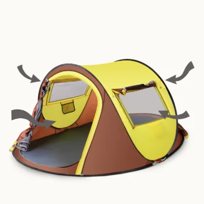 Fully Automatic Thickened Waterproof and Rainproof Camping Tent