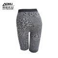 Custom Black Leopard Seamless Women Yoga Pants