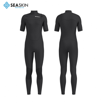 Seaskin 3mm Zippperless Short Sleeve Men Suit Suit Suit