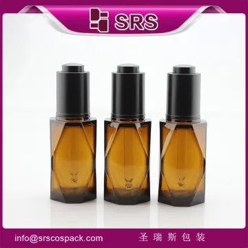 SRS036-40ml C high quality PETG plastic thick wall dropper bottle for essential oil