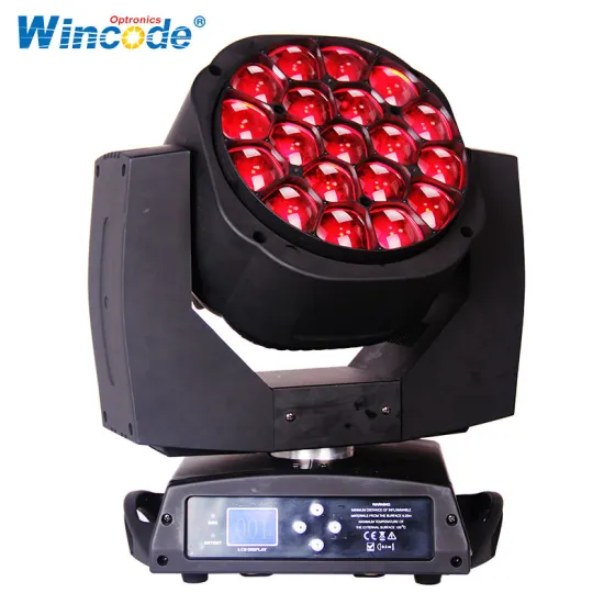 Big Bee Eye LED Moving Head Light - RGBW Zoom Wash Beam Disco Light