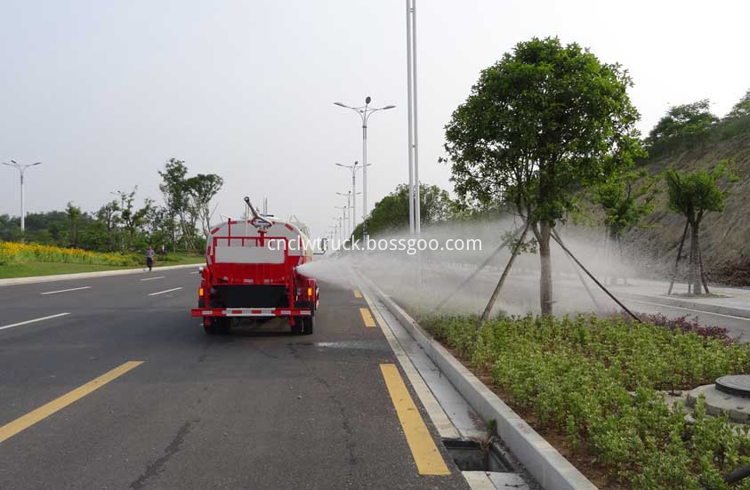 small water truck chassis at work 2