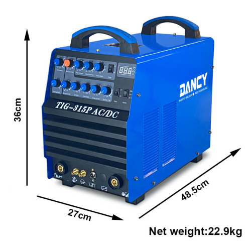 TIG315P ac dc pulse welding machine aluminium welder 380 volts 3phase