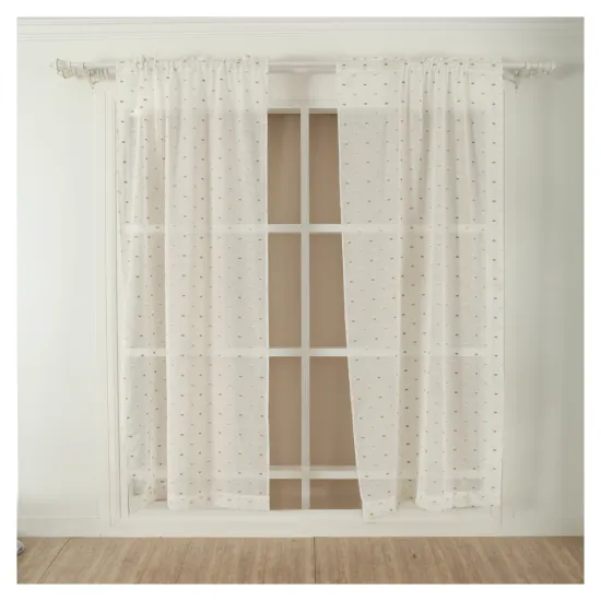 White High Quality Chiffon Curtain Voile Fabrics for Curtains and Windows