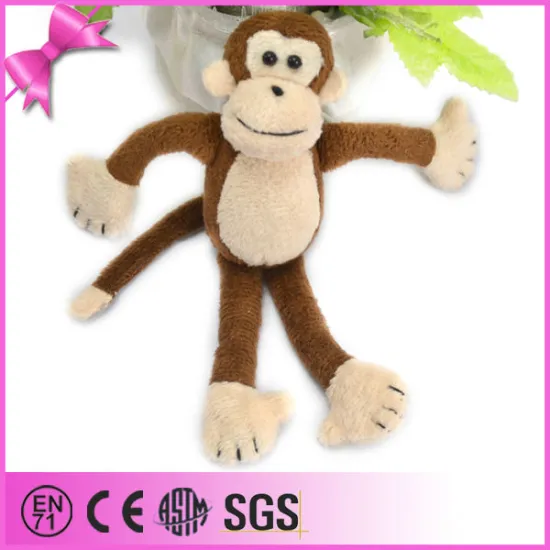 eco friendly soft stuffed toy hanging monkey plush monkey toys