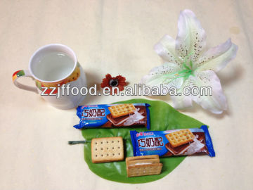 chocolate and cream sandwich biscuit