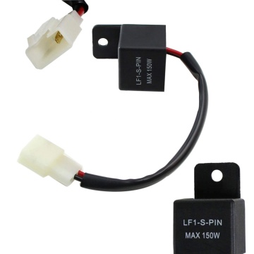 2Pin Electronic LED Flasher Relay for Motorcycle LED Turn Signal Bulbs Hyper Flash Fix