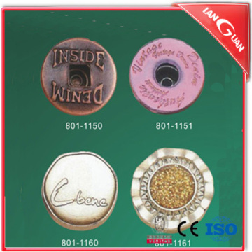 wholesale metal shank jeans button