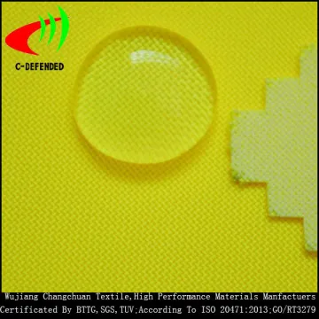 100 polyester oxford fabric fluorescent yellow fabric for workwear