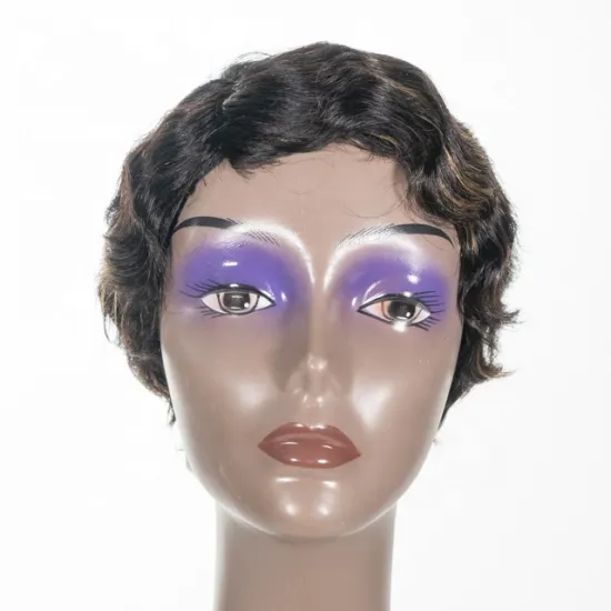Most Popular Hair Texture 100 Percent Authentic Human Hair Brazilian Pixie  Short Curly Hair Wigs