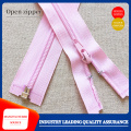 Striped nylon open zipper