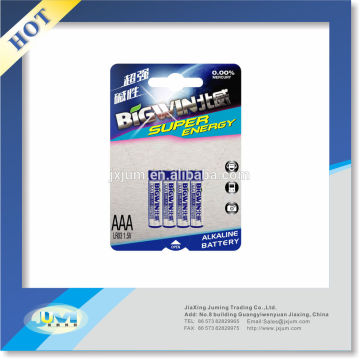 LR03 Mercury free Alkaline Battery