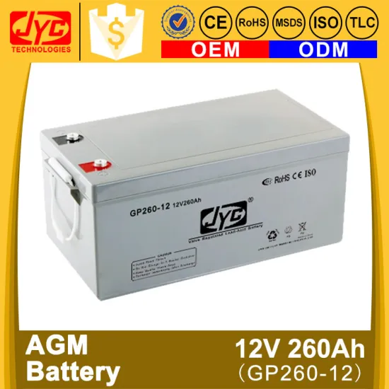 Sufficient capacity 12v 260ah agm battery