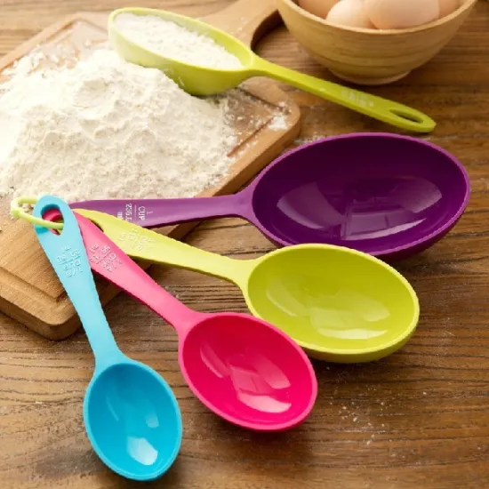 4 piece Measuring Spoon Set/4 pc Measuring scoop/Plastic measuring spoon