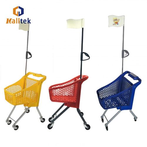 Kids Shopping Cart Mini Kids Plastic Supermarket Shopping Trolley Factory