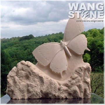 Stone Animal Garden Butterfly Statue
