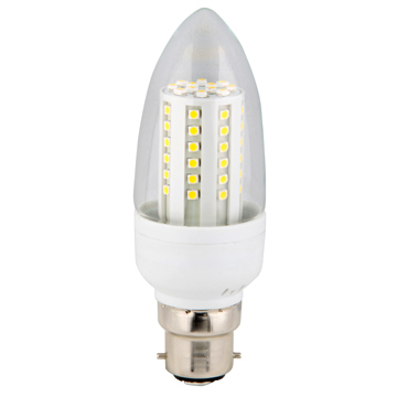 C35-80-SMD-WW-CLEAR-B22 LED candle bulb
