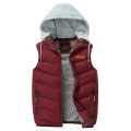 Men Jackets Sleeveless 2020 Winter Men's Warm Down Hooded Vest Male Cotton Thick Warm Waistcoat Fleece Thermal Soft Vests Men