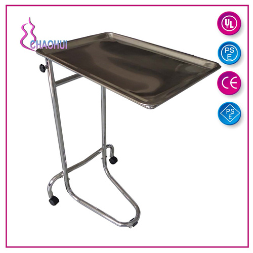 Table de plateau en acier inoxydable tatouage réglable