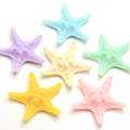 Flat Back Colorful Starfish Cute Cabochon Resin Beads For DIY Toy Decoration Beads Charms Phone Shell decor Spacer