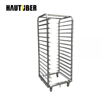 15 Layer Square Tube Stainless Steel Bakery Trays, Trolleys, Bread Pans, Oven Racks, and Shelves for Commercial Bakeries