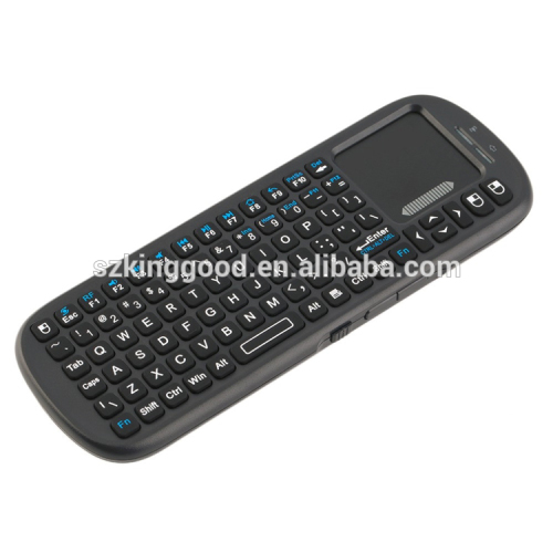 Mini teclado inalámbrico de mano 2.4GHz con panel táctil para Google Android TV Box, PS3, PC, PAD Control remoto multimedia de mano