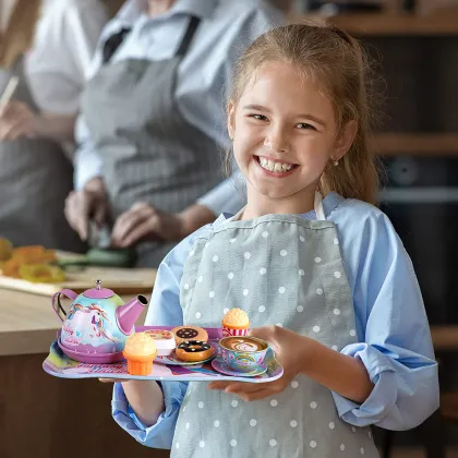 Princess Tea Party Toy: Toy Unicorn Tea Set for Little Girls