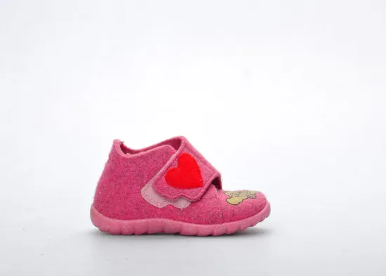 Outdoor Or Indoor Kids Wool Slippers , Wool Felt For Little Girls Spring