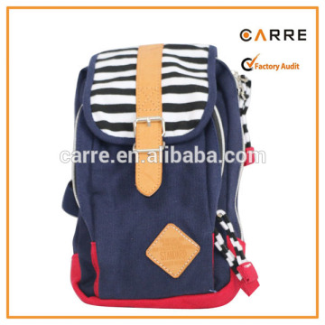 new design cotton canvas teenage girls chest bag pack