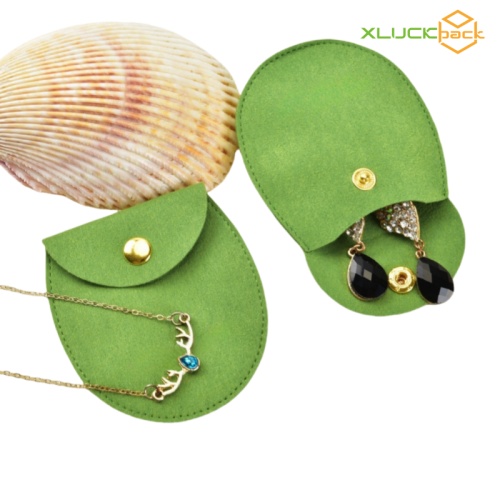 Elegant Ultra-Fine Velvet Jewelry Bag with Snap