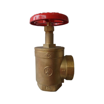 Casting kuningan Fire Hydrant Landing Hose Valve untuk pertempuran api dalam ruangan menggunakan
