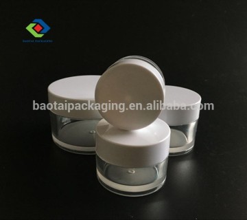 Thick wall high clear PETG jar 15ml 30ml 50ml 100ml with ABS cap