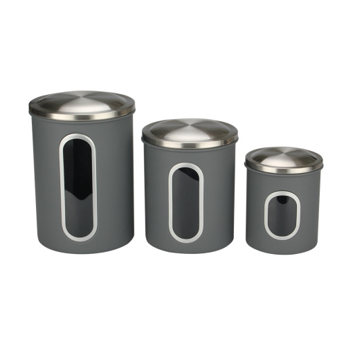 Stainless Steel Coffee Canister With Window