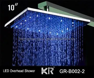 led celling shower,led rain shower,led overhead shower