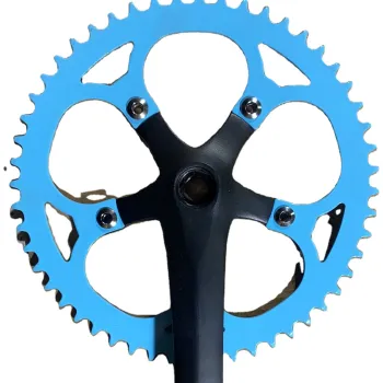 Aluminum CNC Machined 48T Bike Chainwheel 170mm Crankarms Road Bicycle Single Speed Crankset
