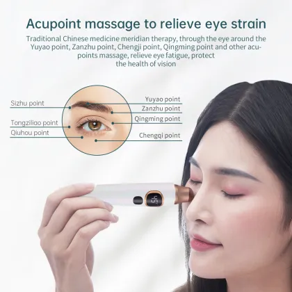 Heated Vibration Eye Massager with Gua Sha for Beauty