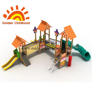 Combine Playhouse Roof Playground Equipment For Children