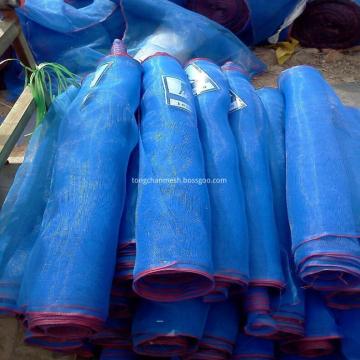 Blue Woven Net Dengan White Red Edge