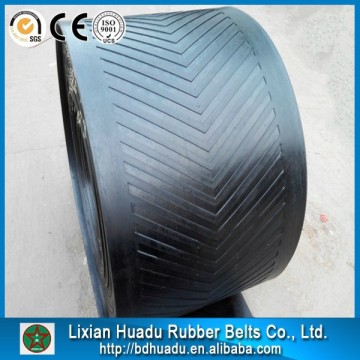 High quality rubber pattern chevron conveyor belt