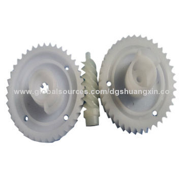 Brass/steel toy small plastic worm gear, for electronic/machinery