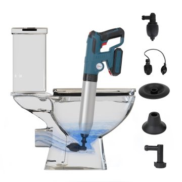 Mini Toilet Pumper: เครื่องระบายความดันอากาศ blaster สำหรับท่อประปาที่มีประสิทธิภาพ unclogging