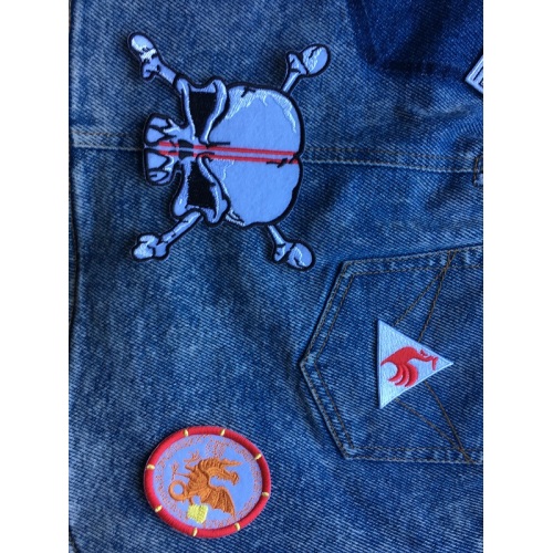 Appliques Flag Patches Vest Jacket ปัก