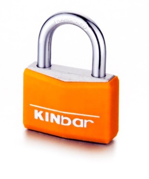 Color Plastic coated padlock