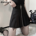 Goth Dark Gothic Vintage Punk Women Skirts Bodycon Pleated Harajuku Aesthetic Spring 2020 Skirt Emo Egirl Y2K Punk Grunge Chic