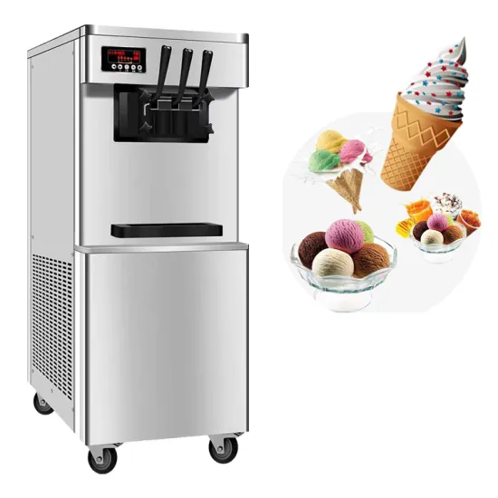 New Snack Commercial Ice Cream Maker Machine Air Pump Soft Ice Cream Vending Machine